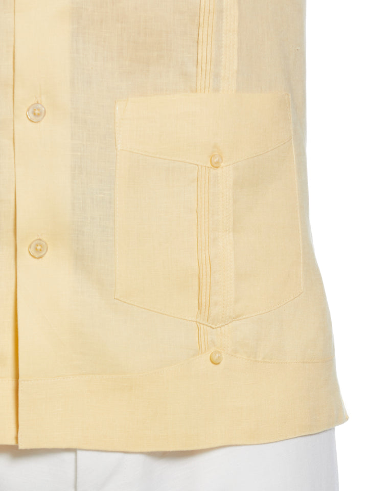 Linen Guayabera Shirt (Banana Crepe) 