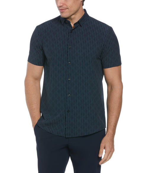 Total Stretch Geo Print Shirt (North Atlantic) 