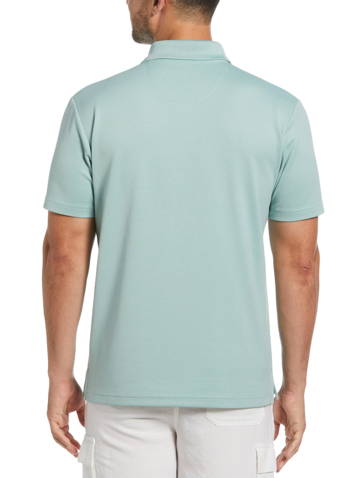 Wicking Ottoman Golf Polo Shirt (Blue Surf) 