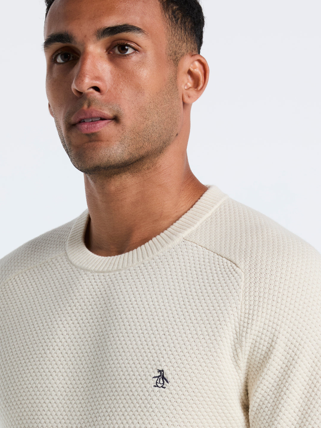Cotton Bubble Stitch Sweater (Birch) 