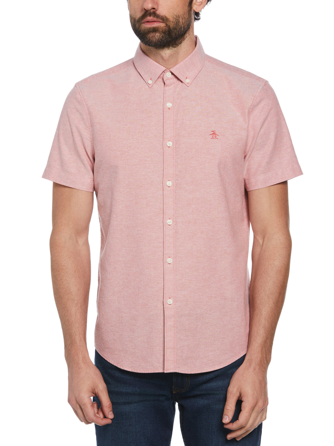 Short Sleeve Oxford Shirt (Mineral Red) 