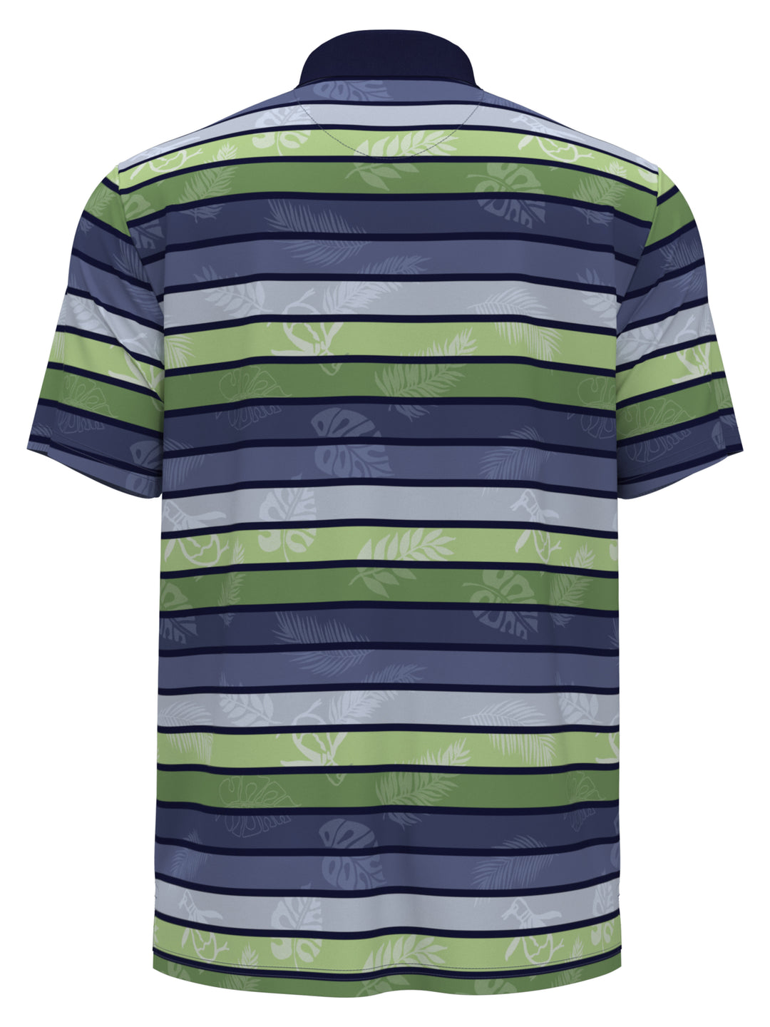 Original Resort Stripe Print Golf Polo (Astral Night) 