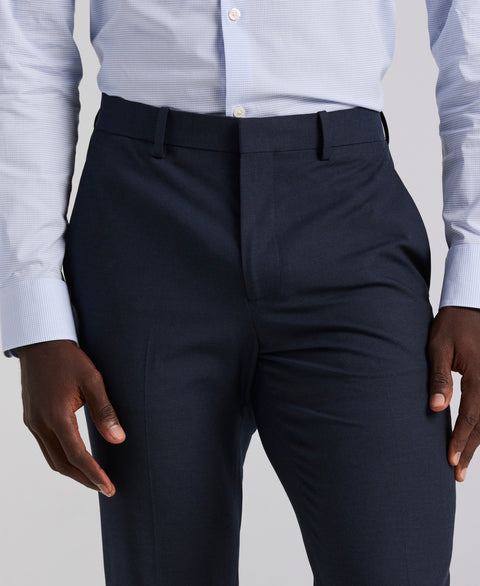 Dobby Louis Slim Fit Suit Pants (Total Eclipse) 