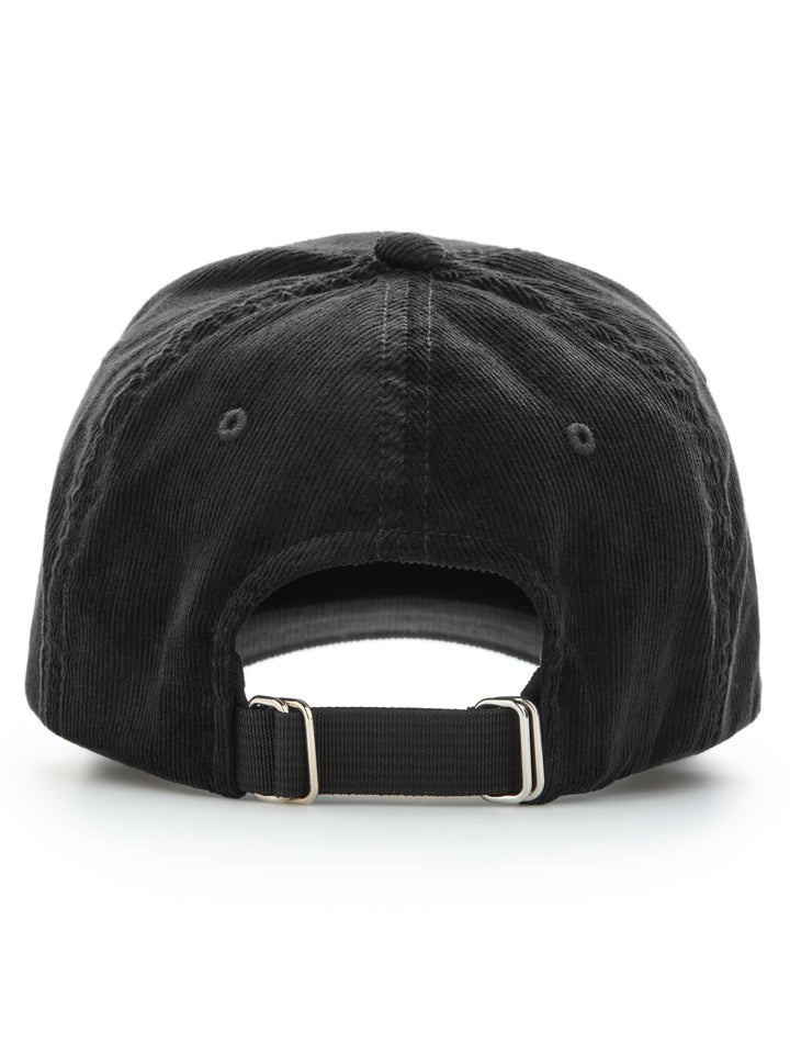 Men's Cotton Corduroy Cap (Caviar) 