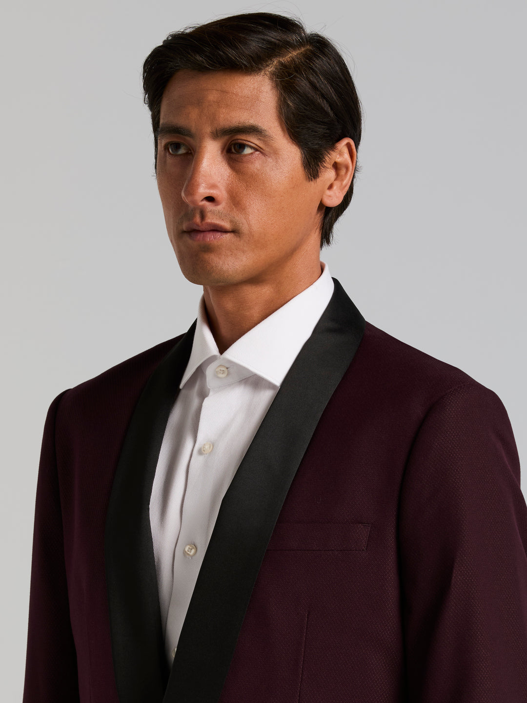Slim Fit Tuxedo Jacket (Port) 