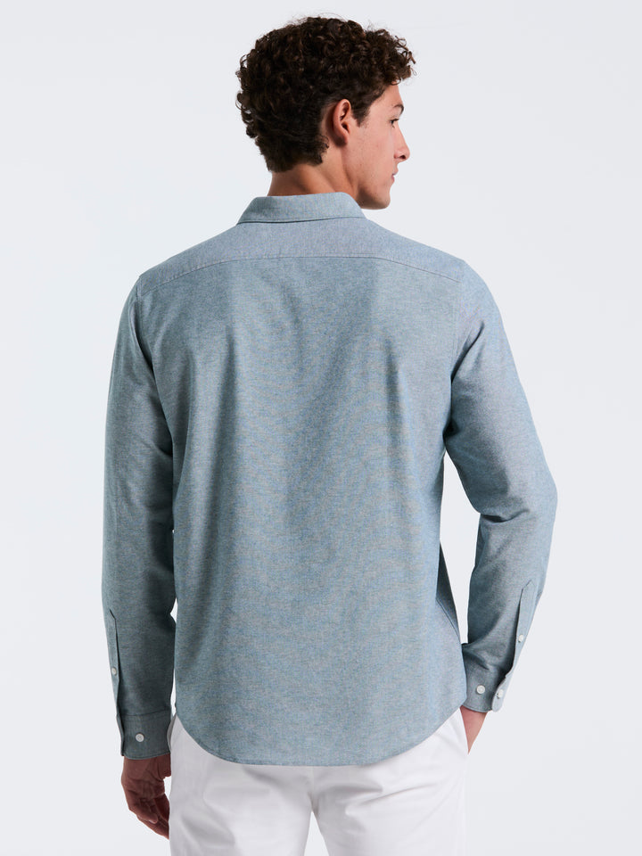 Oxford Long Sleeve Button-Down Shirt (June Bug) 