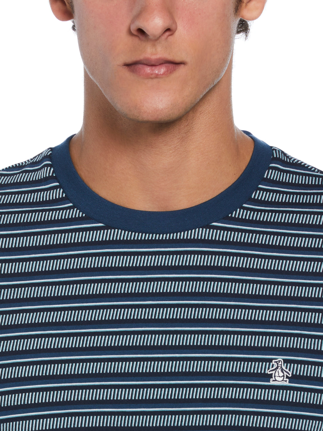 All Over Striped T-Shirt (Dark Sapphire) 