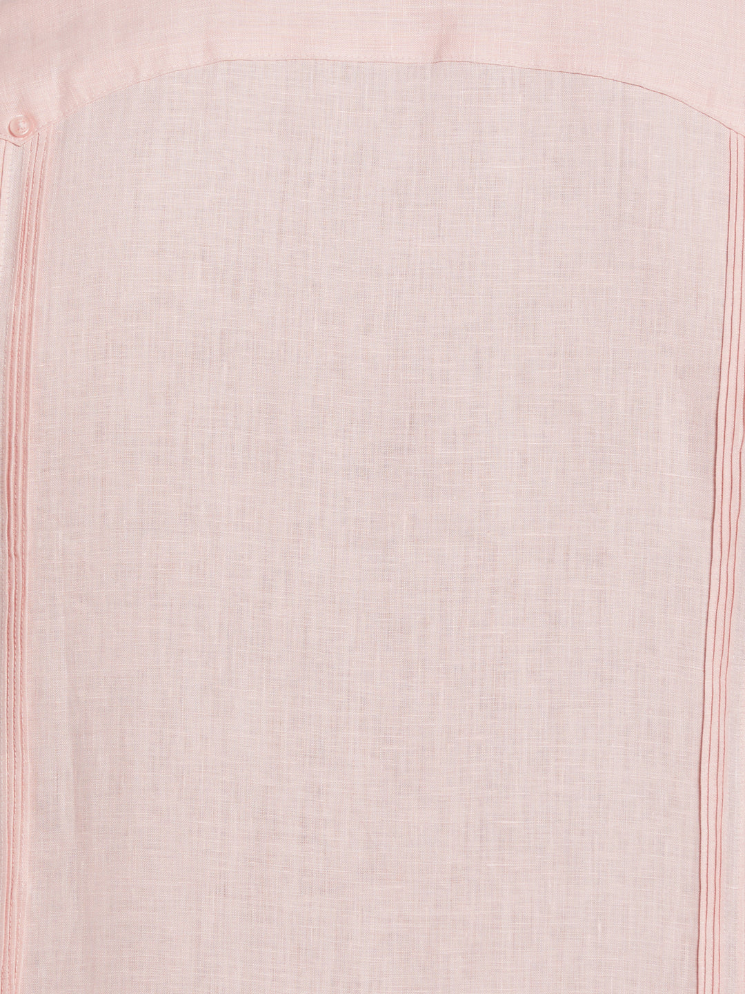Linen Guayabera Shirt (Silver Pink) 