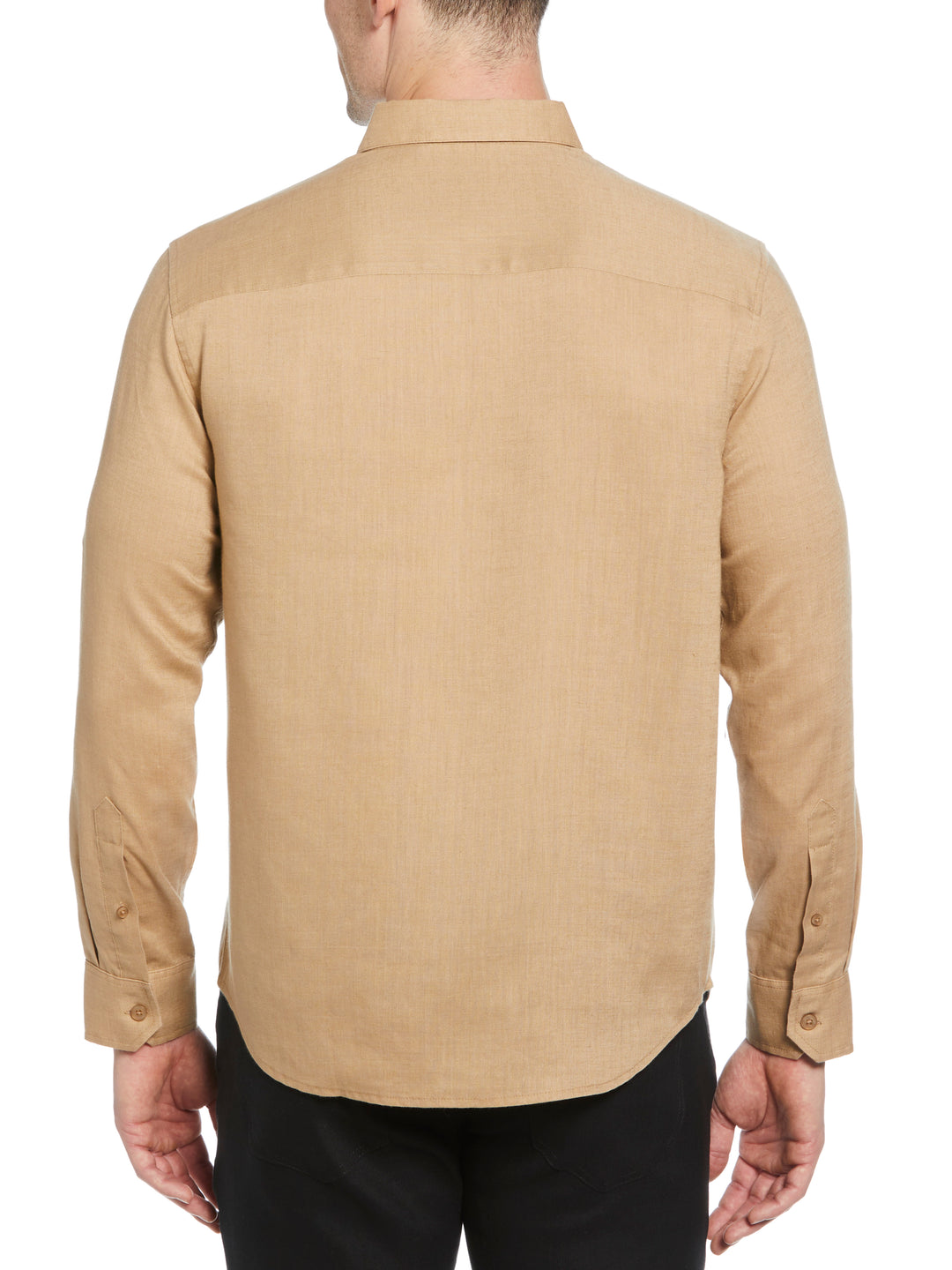 Linen Blend Wrinkle-Resistant Shirt (Cornstalk) 