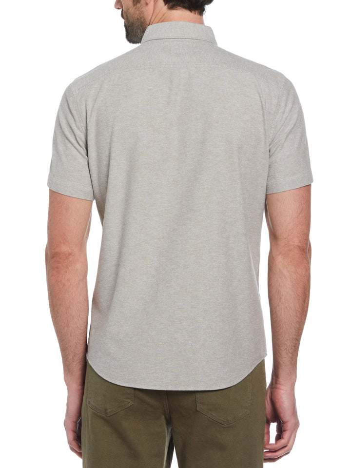 Short Sleeve Oxford Shirt (Dusty Olive) 