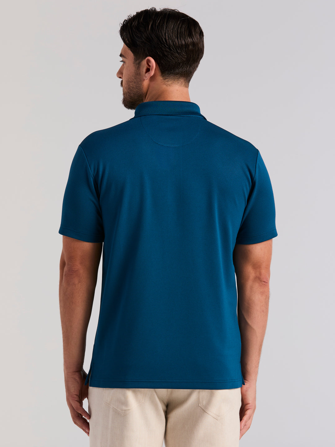 Wicking Ottoman Golf Polo Shirt (Sailor Blue) 