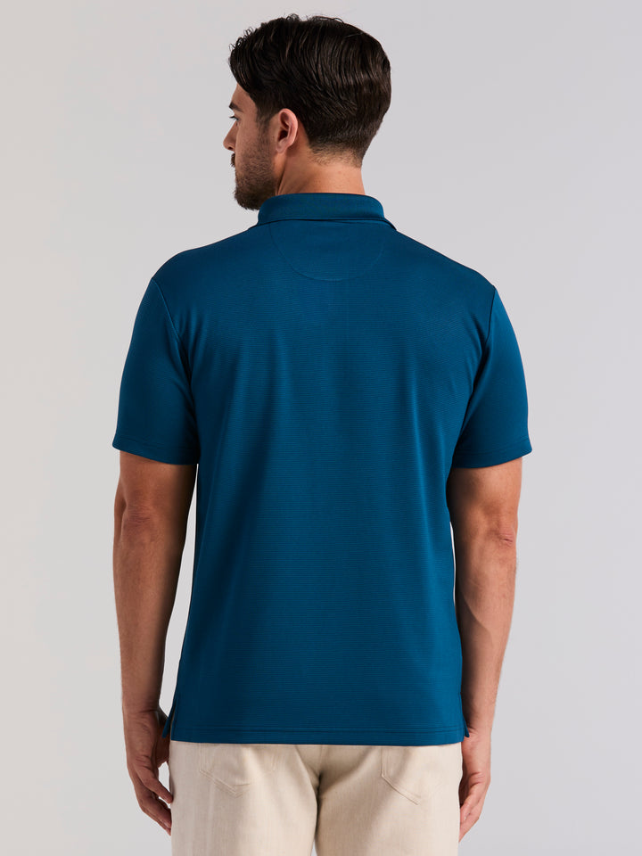 Wicking Ottoman Golf Polo Shirt (Sailor Blue) 