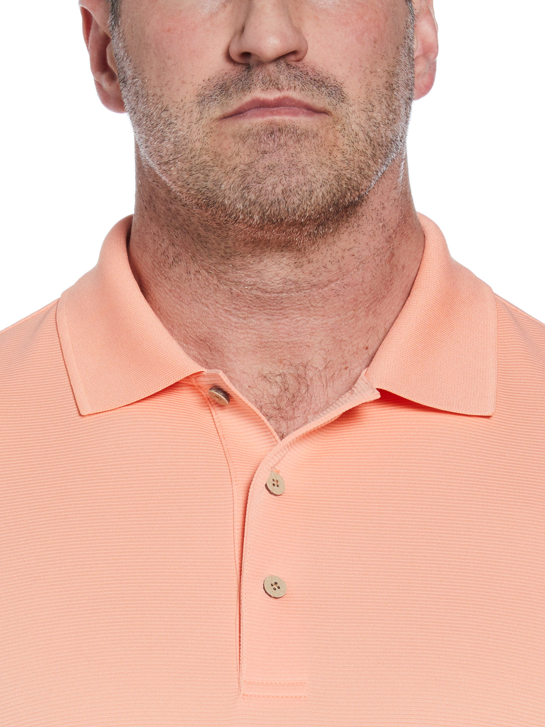 Big & Tall Ottoman Polo Shirt (Peach Pink) 