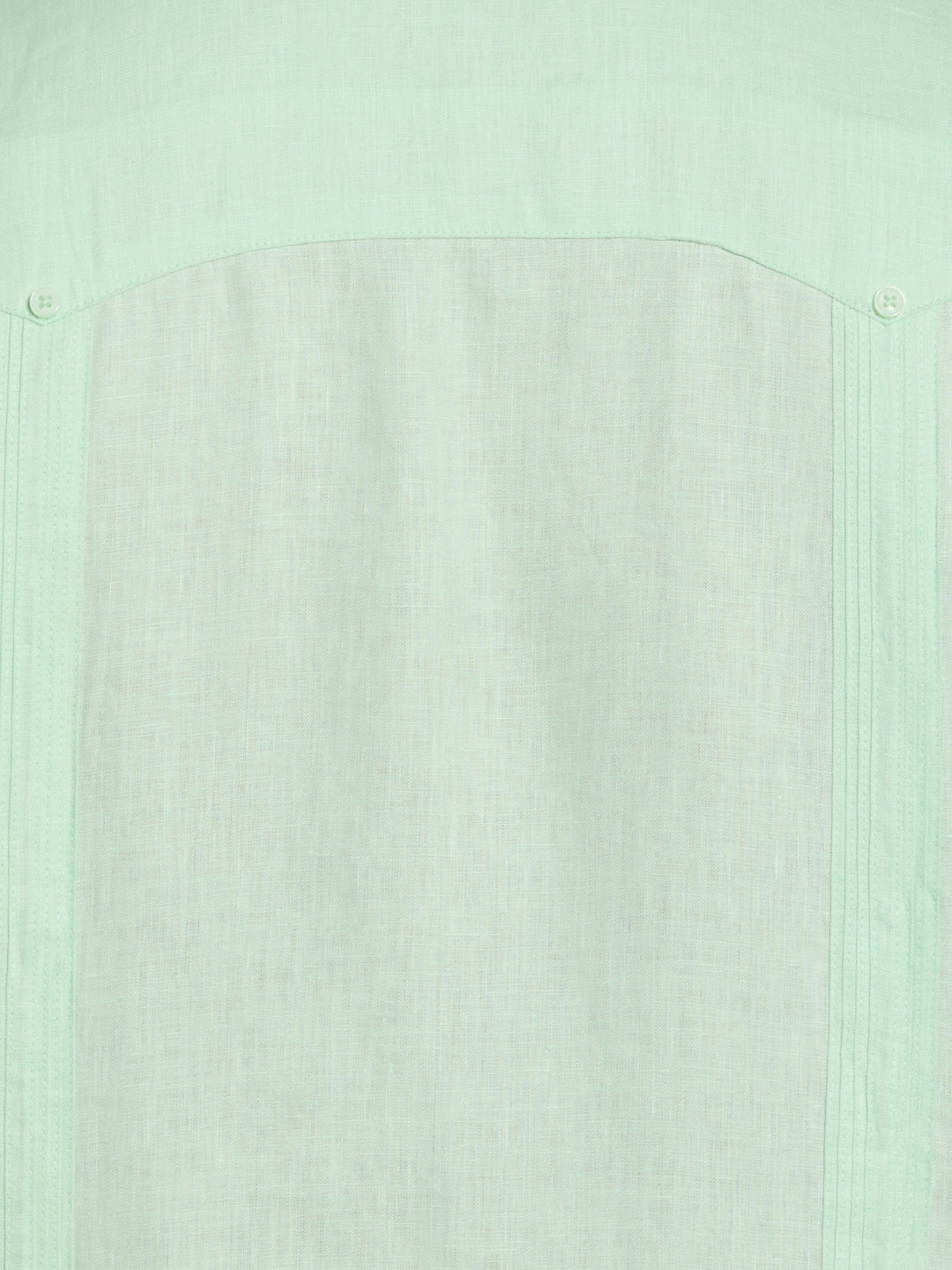 Linen Guayabera Shirt (Pastel Green) 