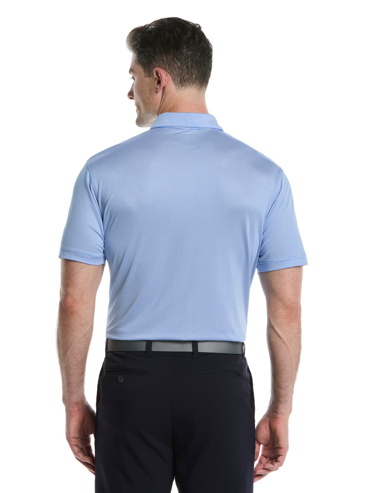 Fine Line Stripe Golf Polo Shirt (Regatta/Brt White) 