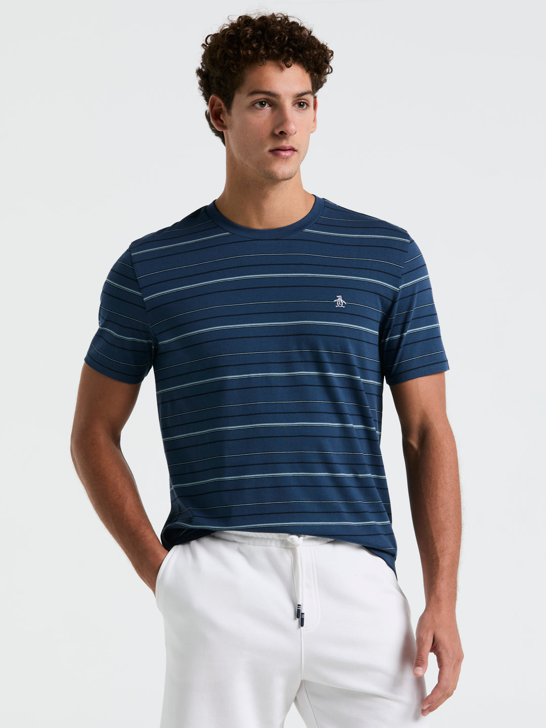 Jersey Multi Stripe Tee (Sargasso Sea) 