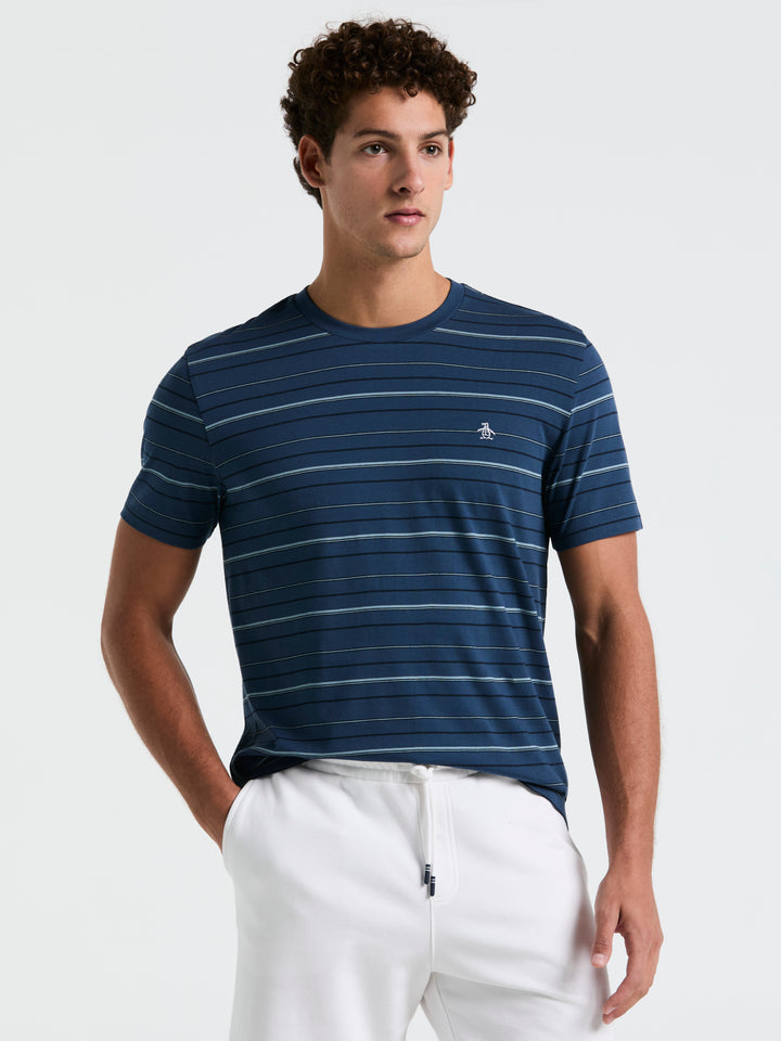 Jersey Multi Stripe Tee (Sargasso Sea) 