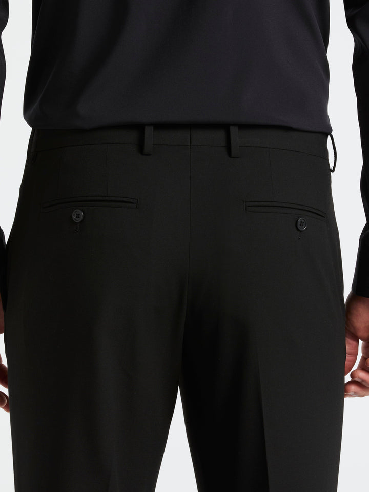 Dobby Louis Slim Fit Suit Pants (Black) 