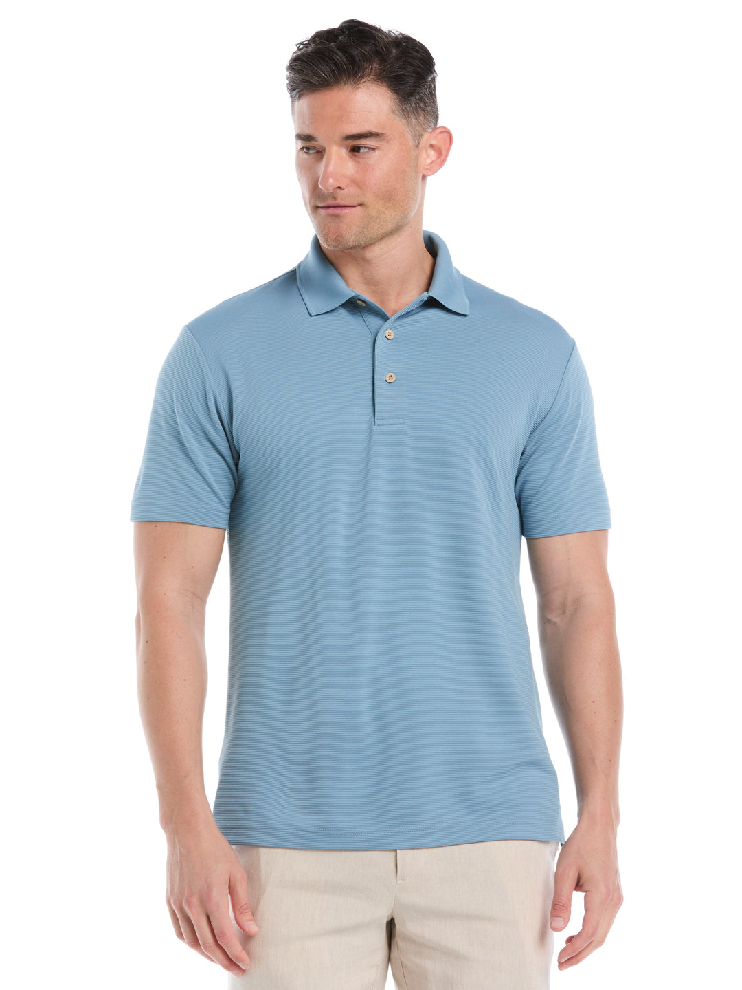 Wicking Ottoman Golf Polo Shirt (Windward Blue) 