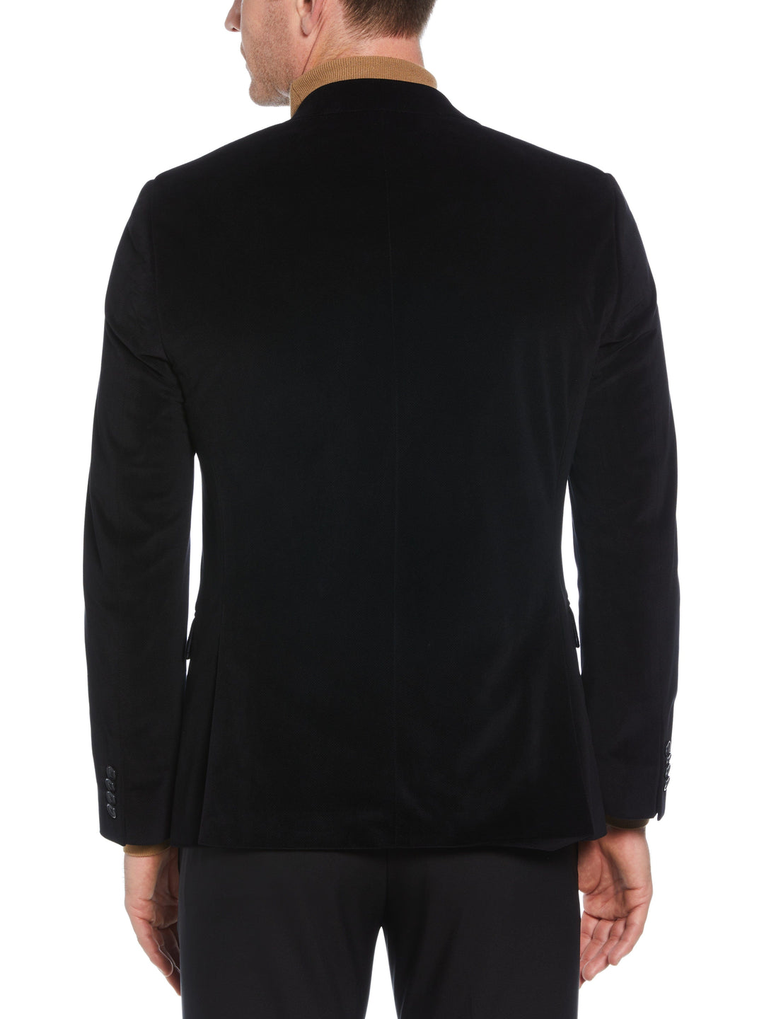 Skinny Fit Velvet Sportcoat (Black) 