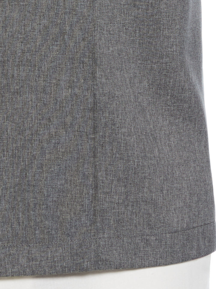 Two-Tone Cross Tuck Chambray Shirt (Jet Black) 