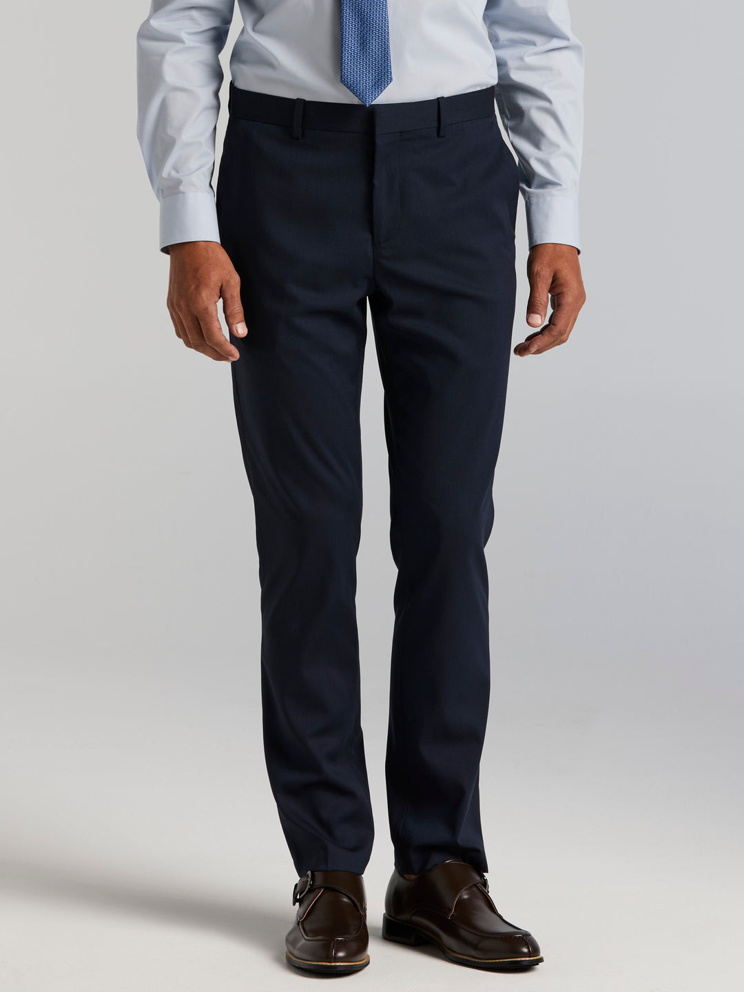 Slim Fit Water Resistant Tech Suit Pant (Dark Sapphire) 