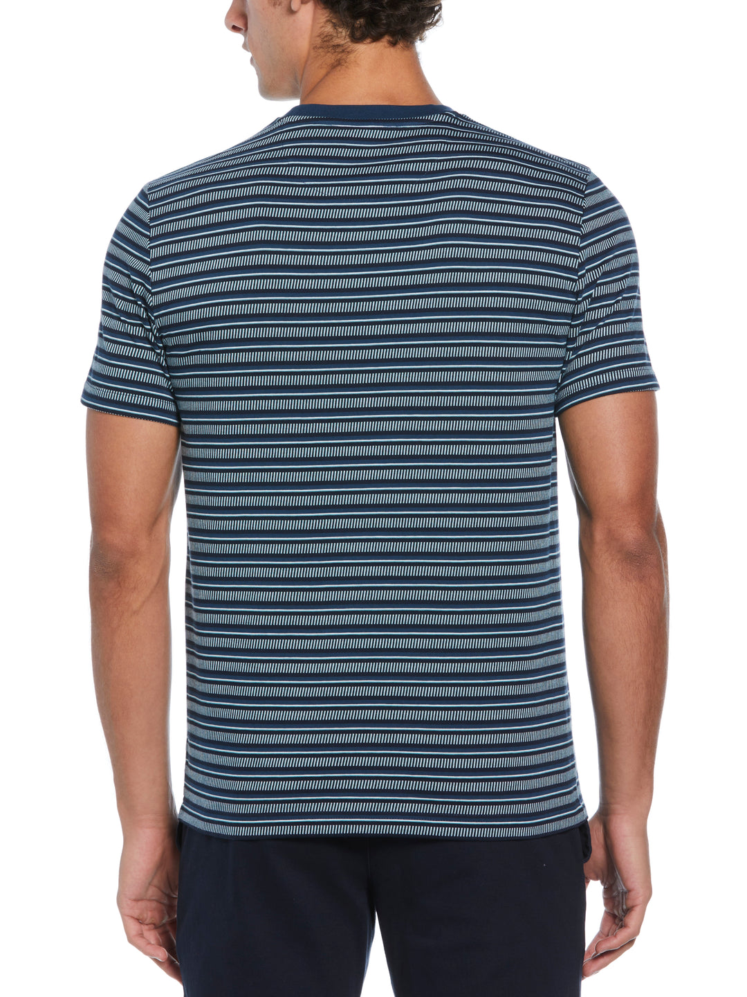 All Over Striped T-Shirt (Dark Sapphire) 