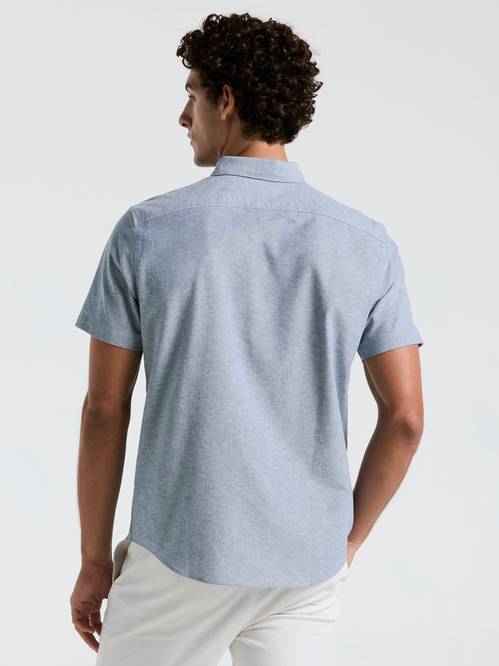Short Sleeve Oxford Shirt (Blue Wing Teal) 
