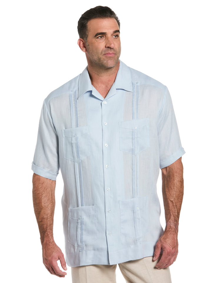 Linen Guayabera Shirt (Cashmere Blue) 