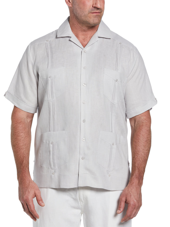 Linen Guayabera Shirt (Micro Chip) 