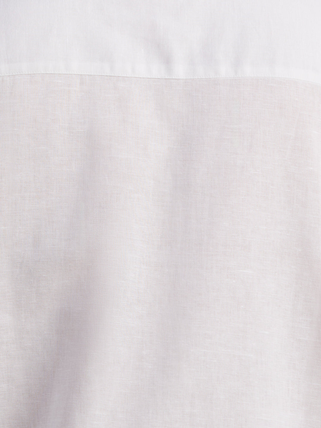 Big & Tall Linen Blend Guayabera Shirt (Brilliant White) 