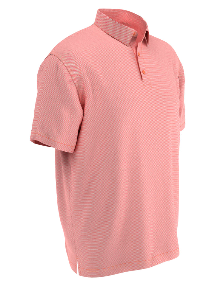 Fine Line Stripe Golf Polo Shirt (Dubarry) 