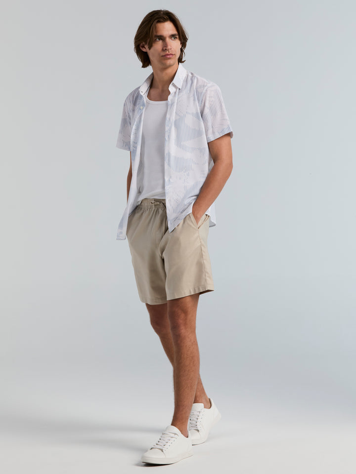 8" Drawstring Shorts (Silver Birch) 
