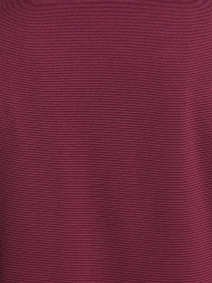 Big & Tall 1/4 Zip Long Sleeve Sweater (Windsor Wine) 