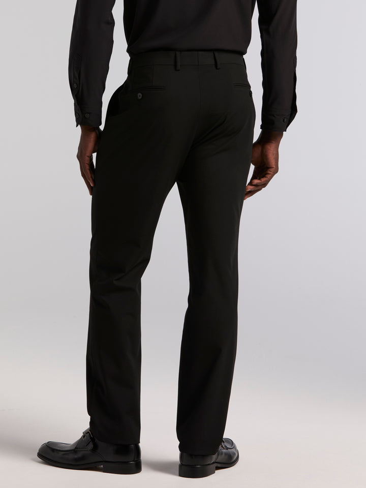 Slim Fit Gabardine Suit Pant (Black) 