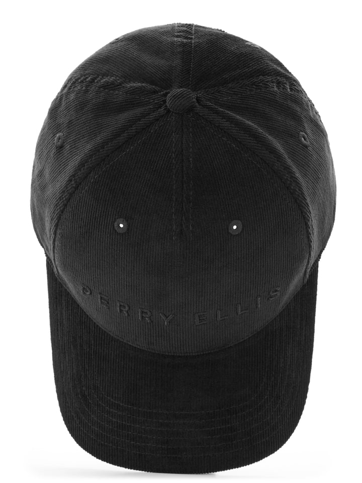 Men's Cotton Corduroy Cap (Caviar) 