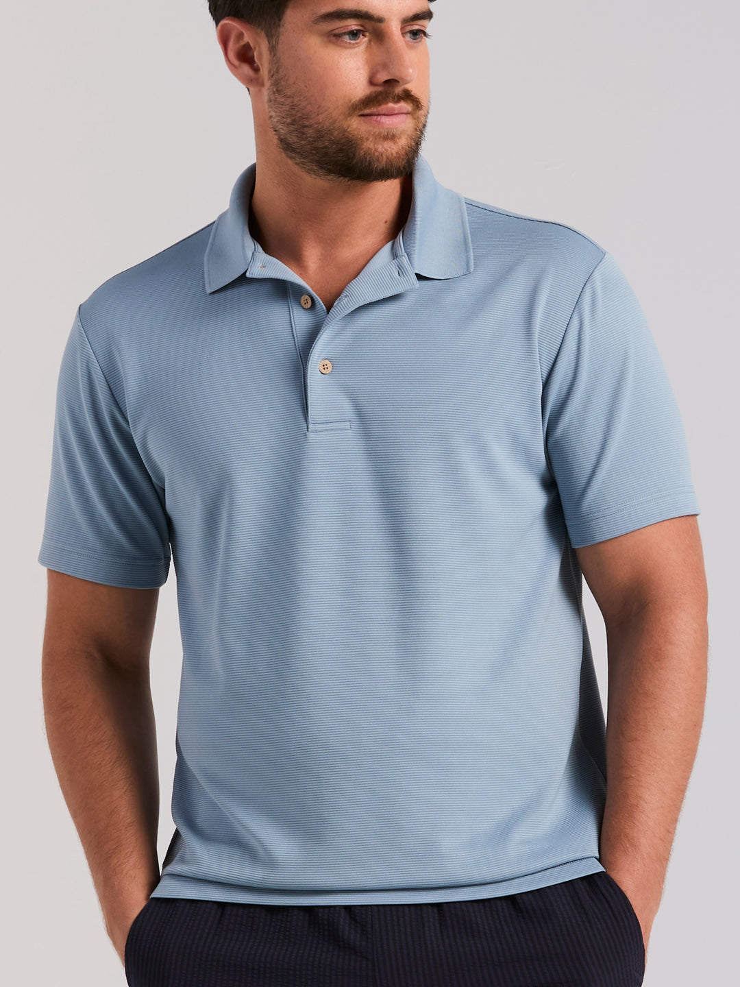 Wicking Ottoman Golf Polo Shirt (Mountain Spring) 
