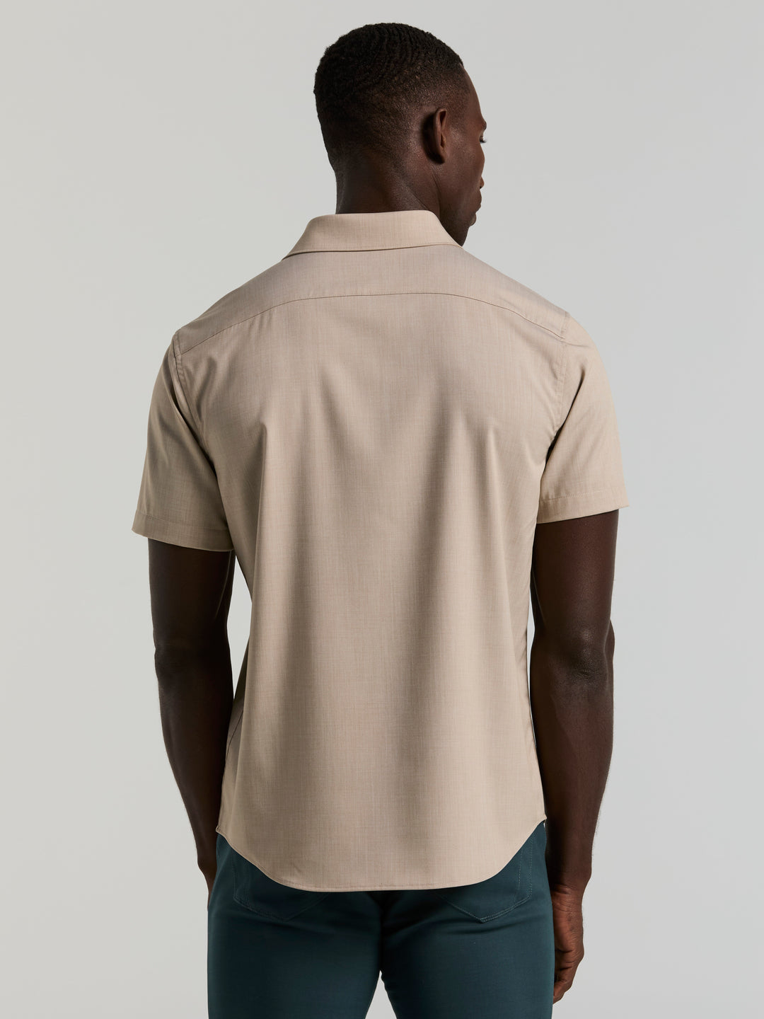 Slim Fit Short Sleeve Shirt (Aluminum) 