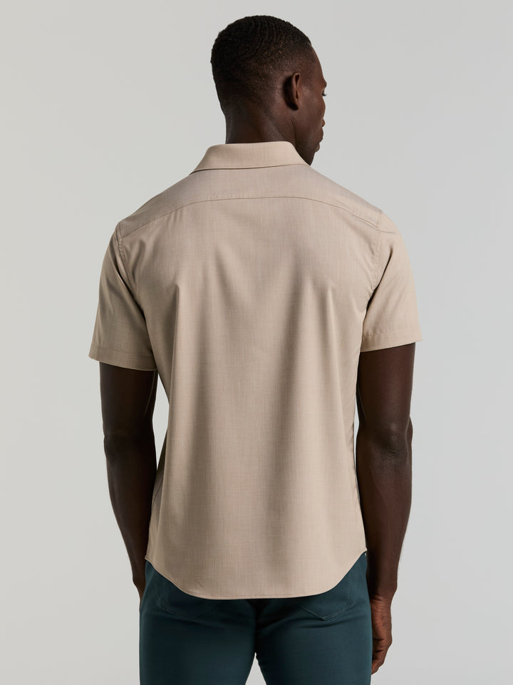 Slim Fit Short Sleeve Shirt (Aluminum) 