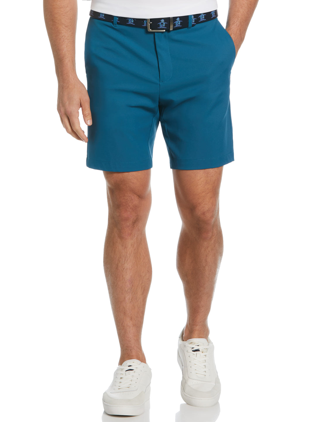 Flat Front Solid Golf Shorts (Corsair) 