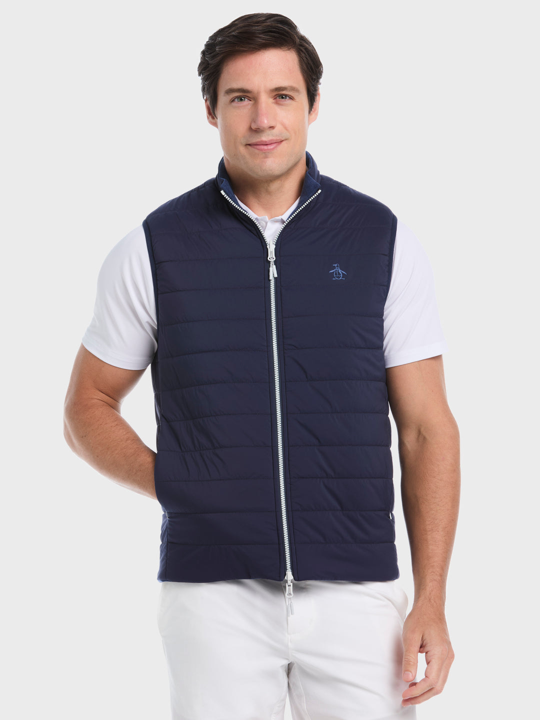 Reversible Insulated Golf Vest (Black Iris) 
