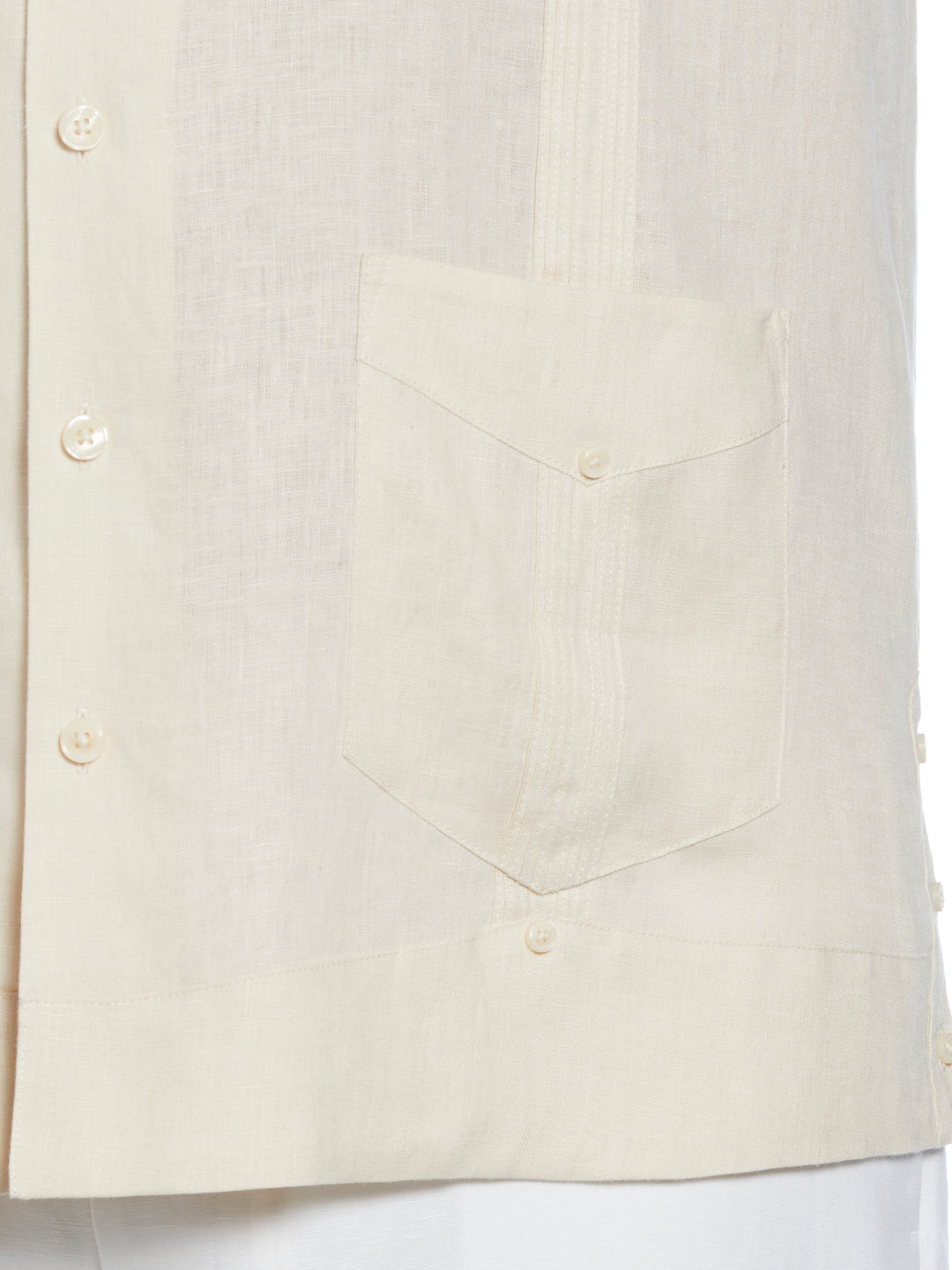 Linen Guayabera Shirt (Whitecap Gray) 