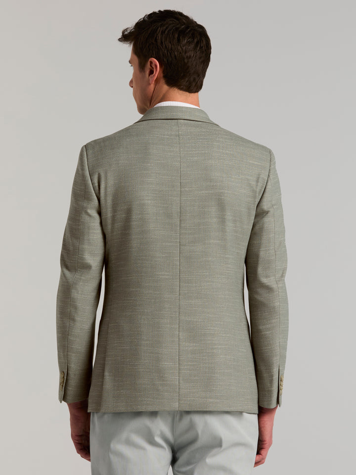 Slim Fit Textured Sport Coat (Light Green) 