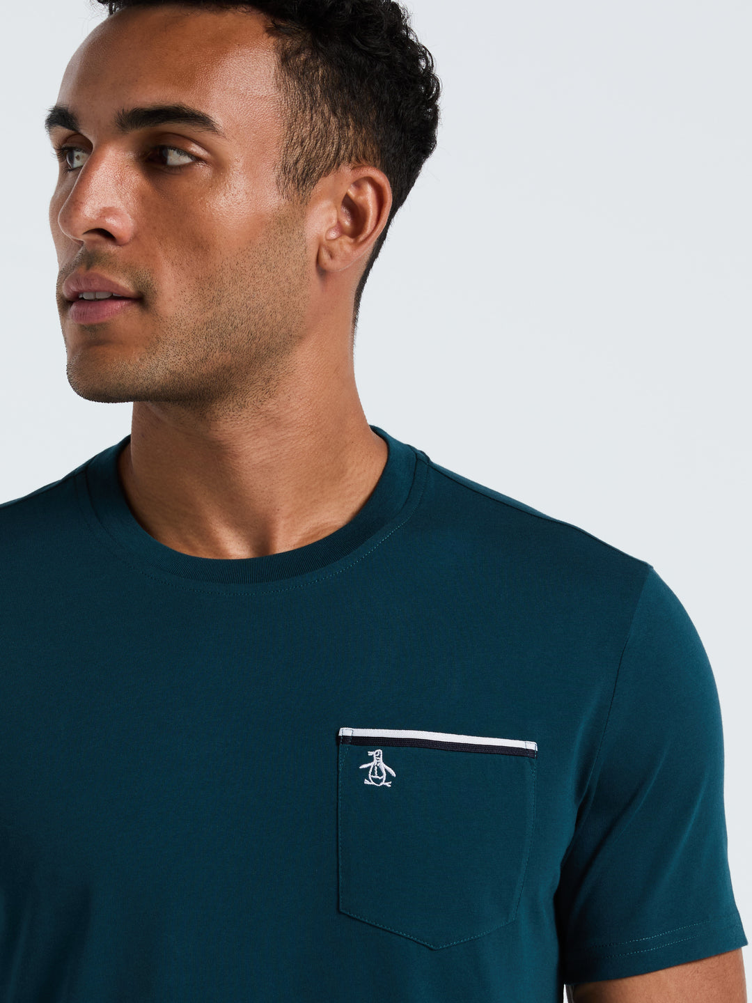 Jersey Earl Tape Tipped Pocket Tee (Reflecting Pond) 