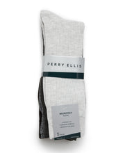 5 Pack Ribbed Crew Socks (Black/Grey) 