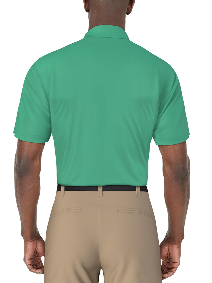 SS Airflux Solid Mesh Polo W/ Rib Collar (Ceramic) 