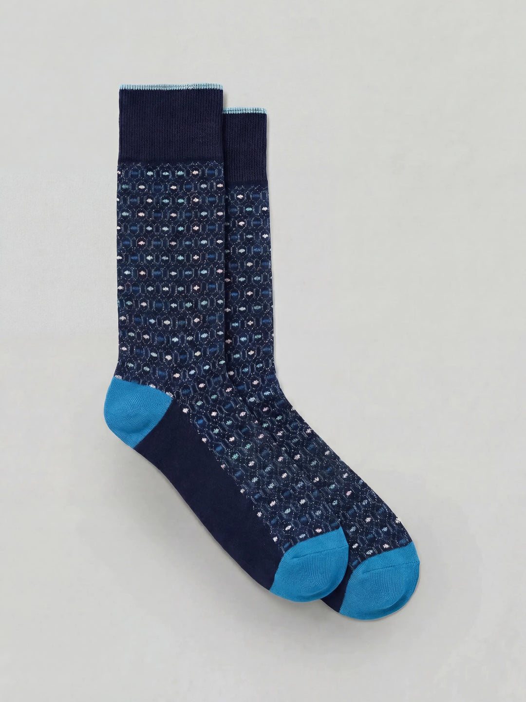 Neat Allover Print Crew Socks, 1-pk (Peacoat) 