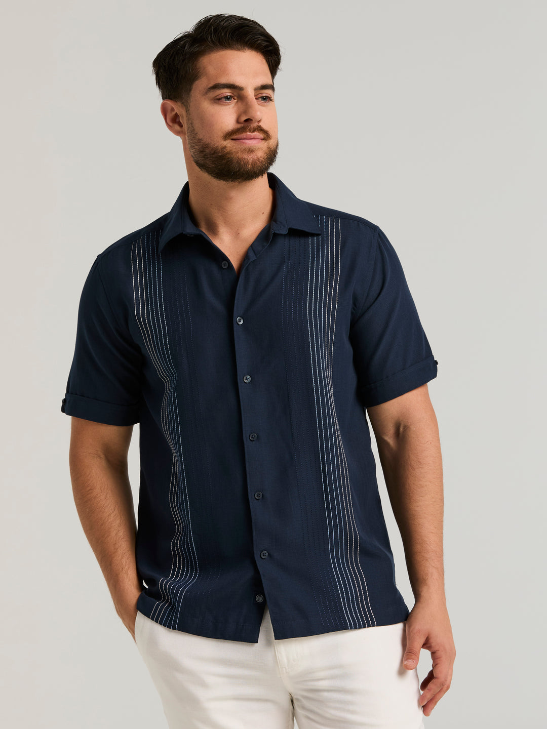 Ombre Texture Shirt (Dress Blues) 