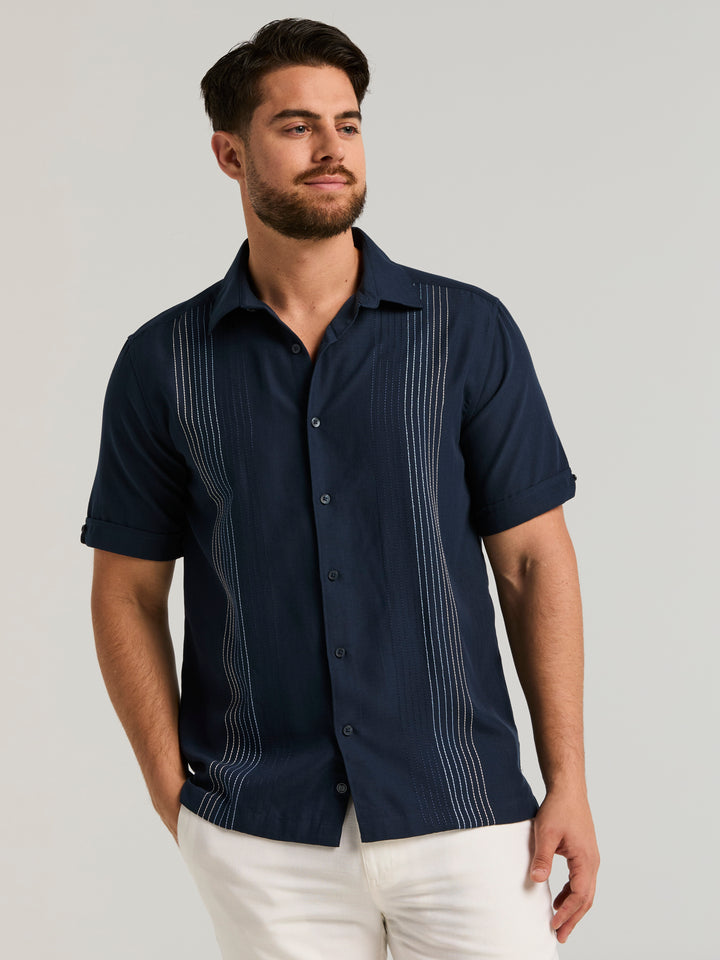 Ombre Texture Shirt (Dress Blues) 