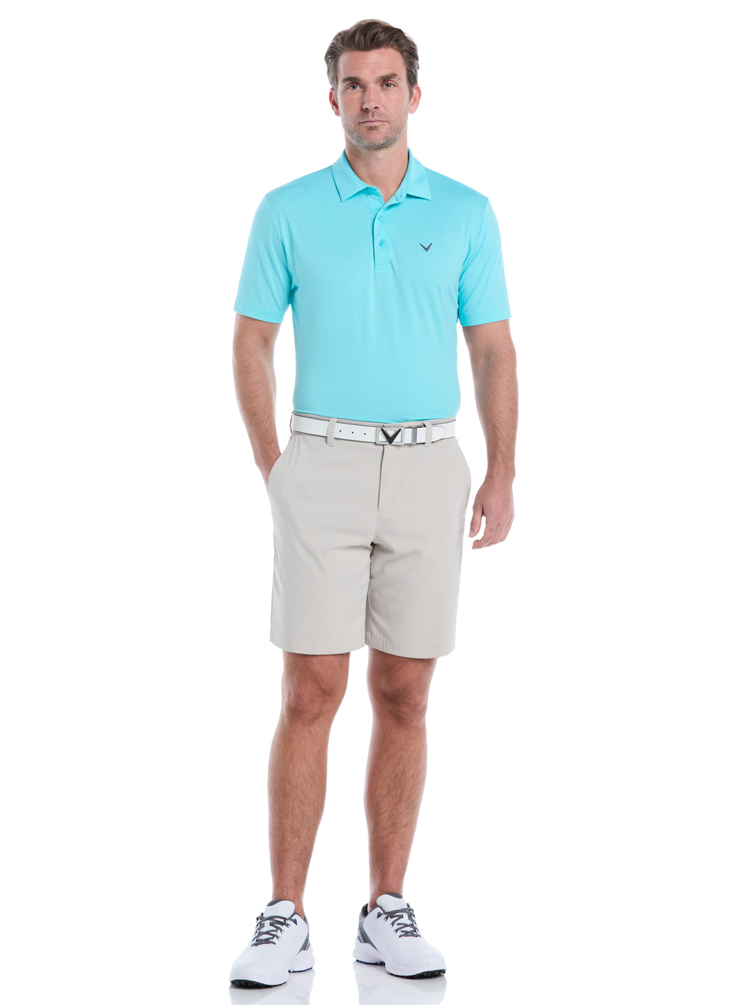 Mens Micro Hex Solid Color (Blue Radiance) 
